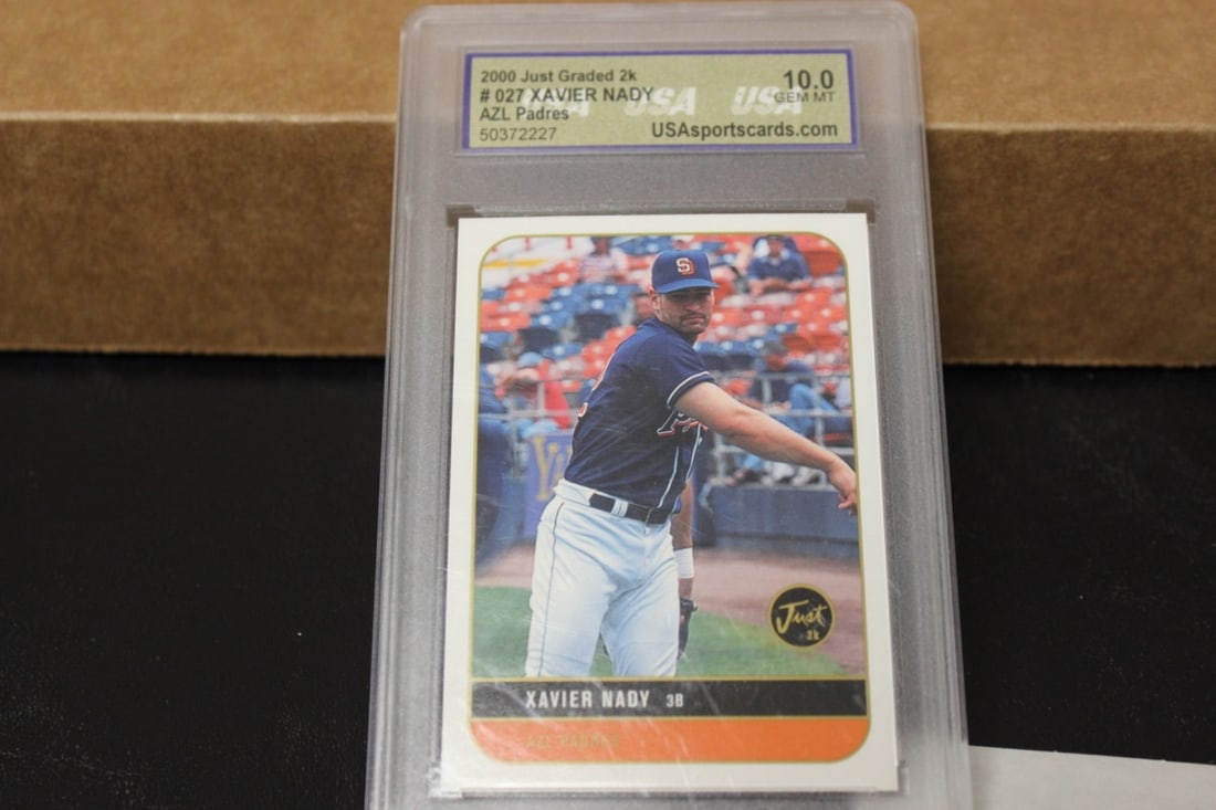 A Graded Xavier Nady Baseball Card: as shown