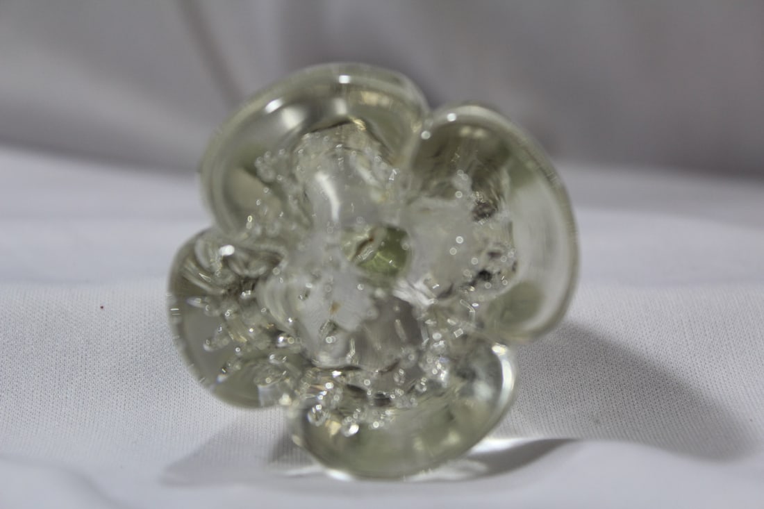 A Control Bubble Base Glass Vase - 4