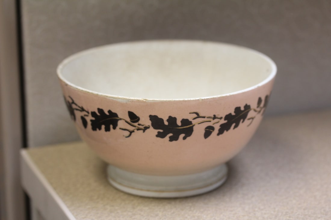 Luneville Bowl: Opaque, France - 6 1/8" in diameter
