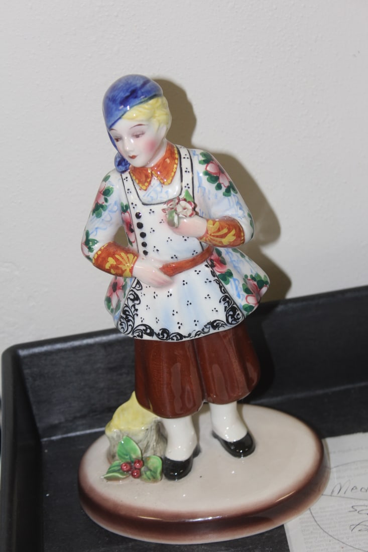 Ceramic Figurine: 9 1/2" tall