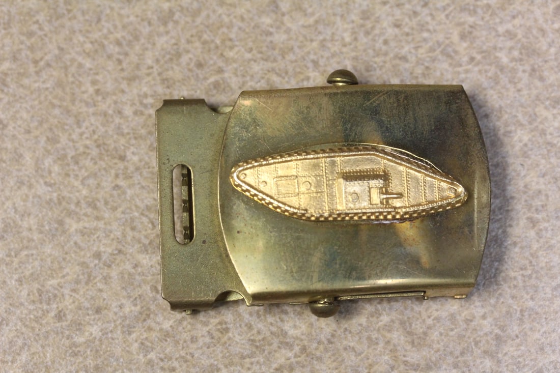 Military Belt Buckle: solid brass