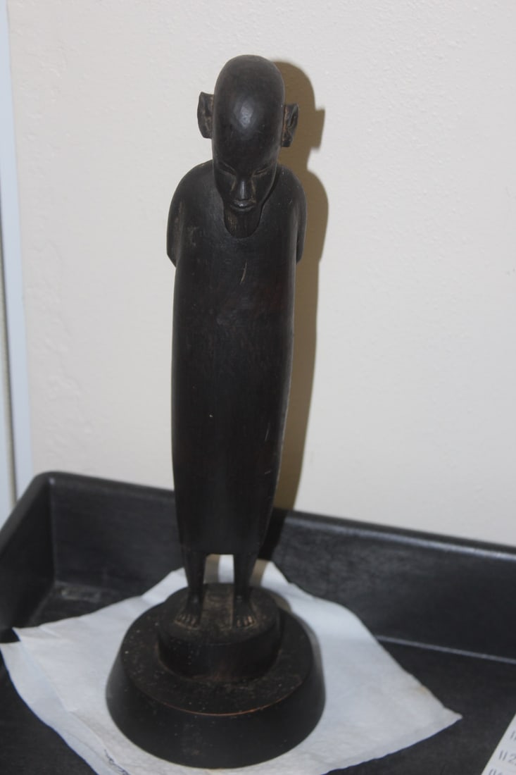 African Wooden Man: 12 3/4" tall