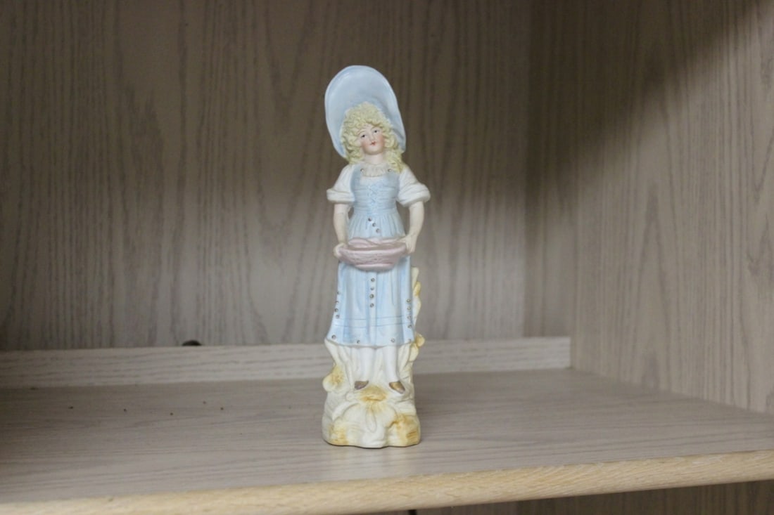 A Ceramic Lady: possibly German - old/vintage - 9" tall