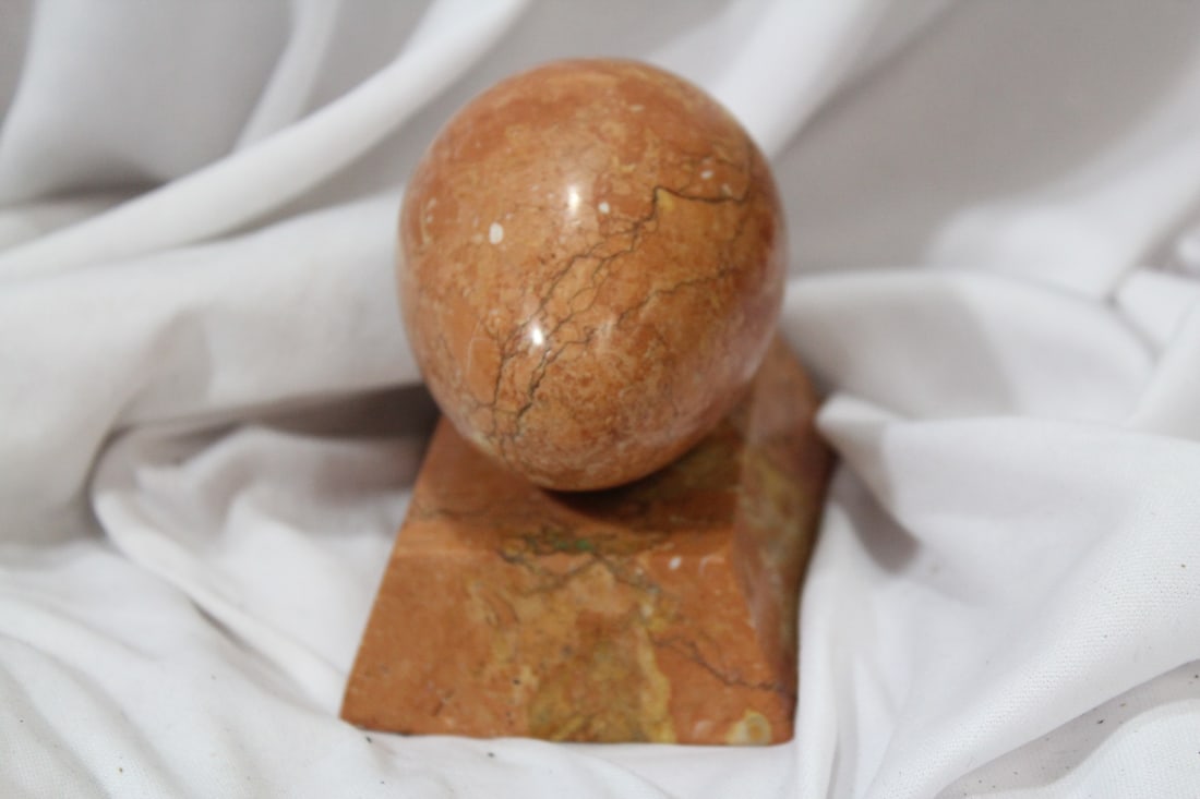 A Gemstone Egg on Stand - 2