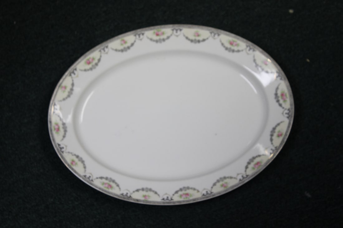 A Vintage Nippon Noritake Tray: 16 1/4" in diameter