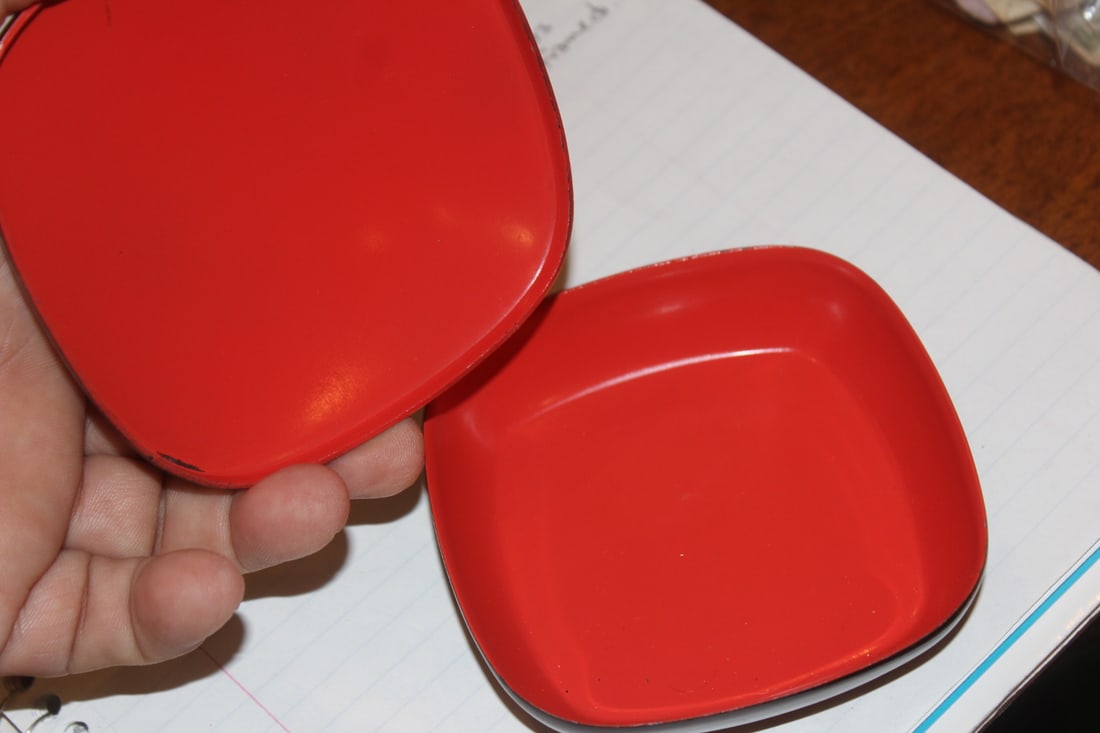 Floral Lacquer Square Box - 2