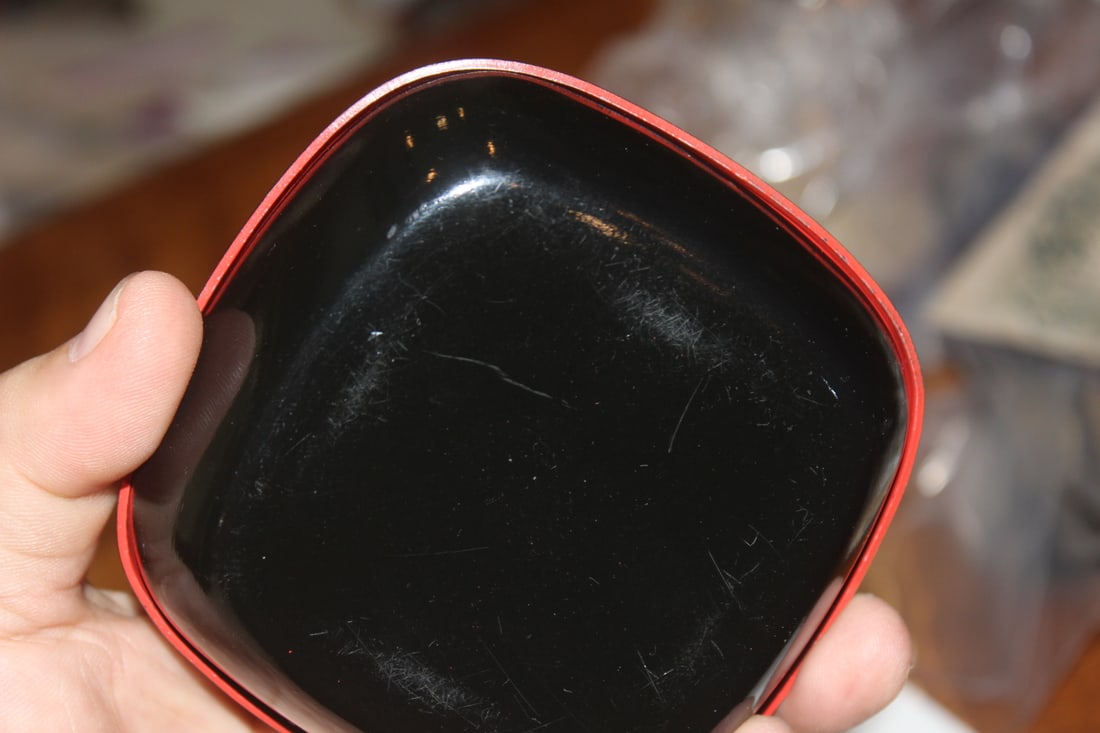 Floral Lacquer Square Box - 3