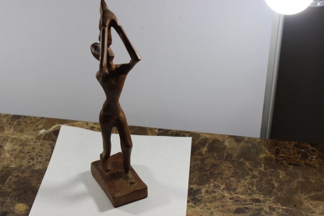 A Wooden African Figure: 11 3/4" tall