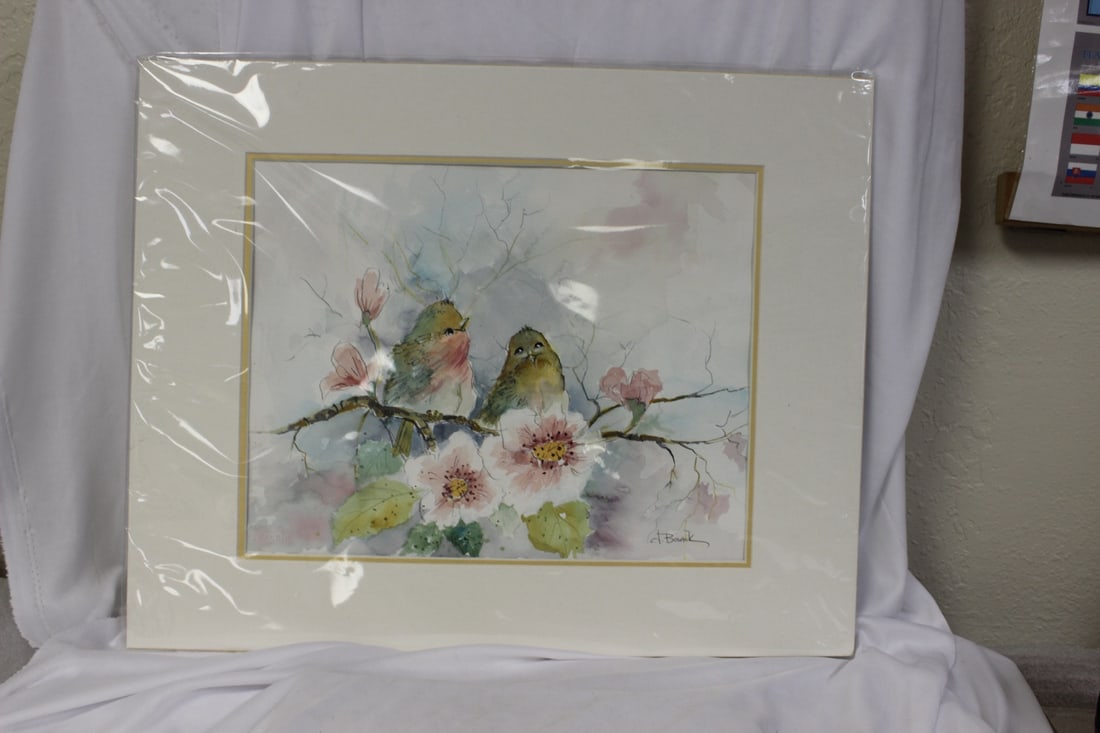 Bosack Watercolor: Jane Bosack - overall= 20" x 16" - unframed