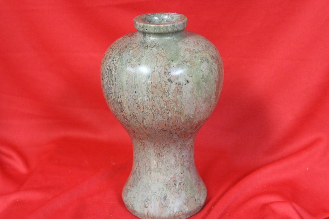 A Stone Vase: 7 3/8" tall - very heavy