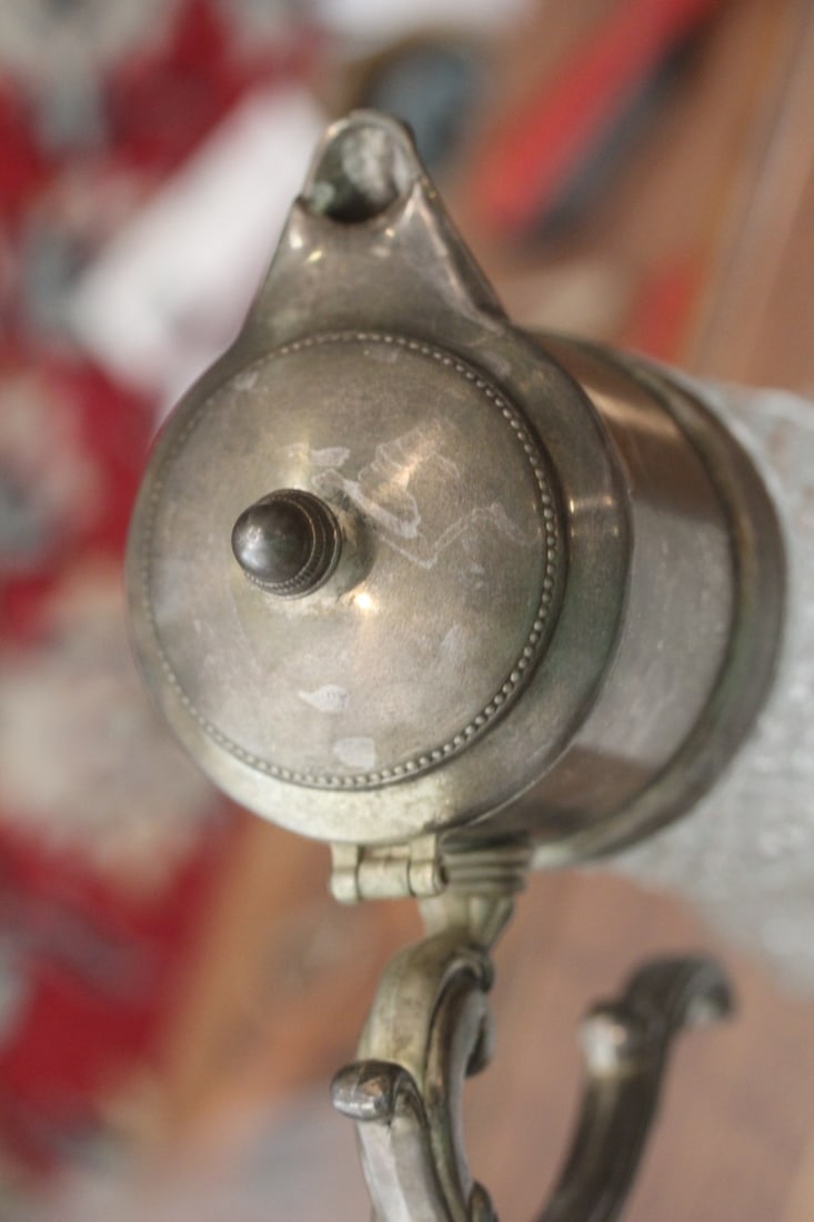 Large Silverplated Top Pitcher - 4