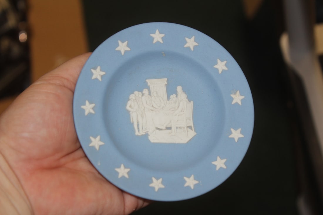 Wedwood Jasperware Small Dish: 4 1/2" in diameter
