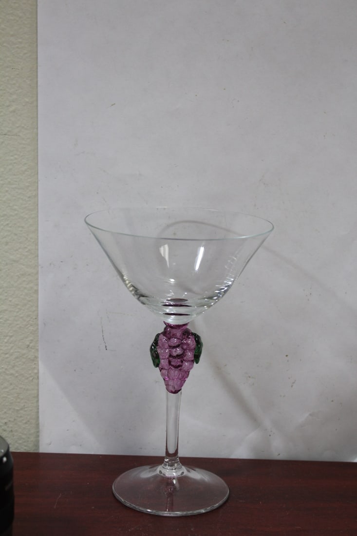 A Well Made Champagne Goblet: 7 1/2" tall