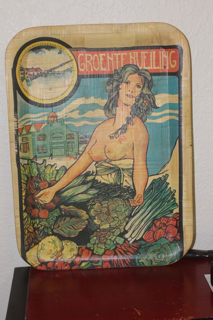 Semi Nude Bamboo Tray: 16" x 11 3/4"