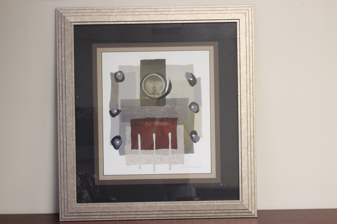 A Plate Signed Framed Lithograph: 31 1/4" x 33 3/4"