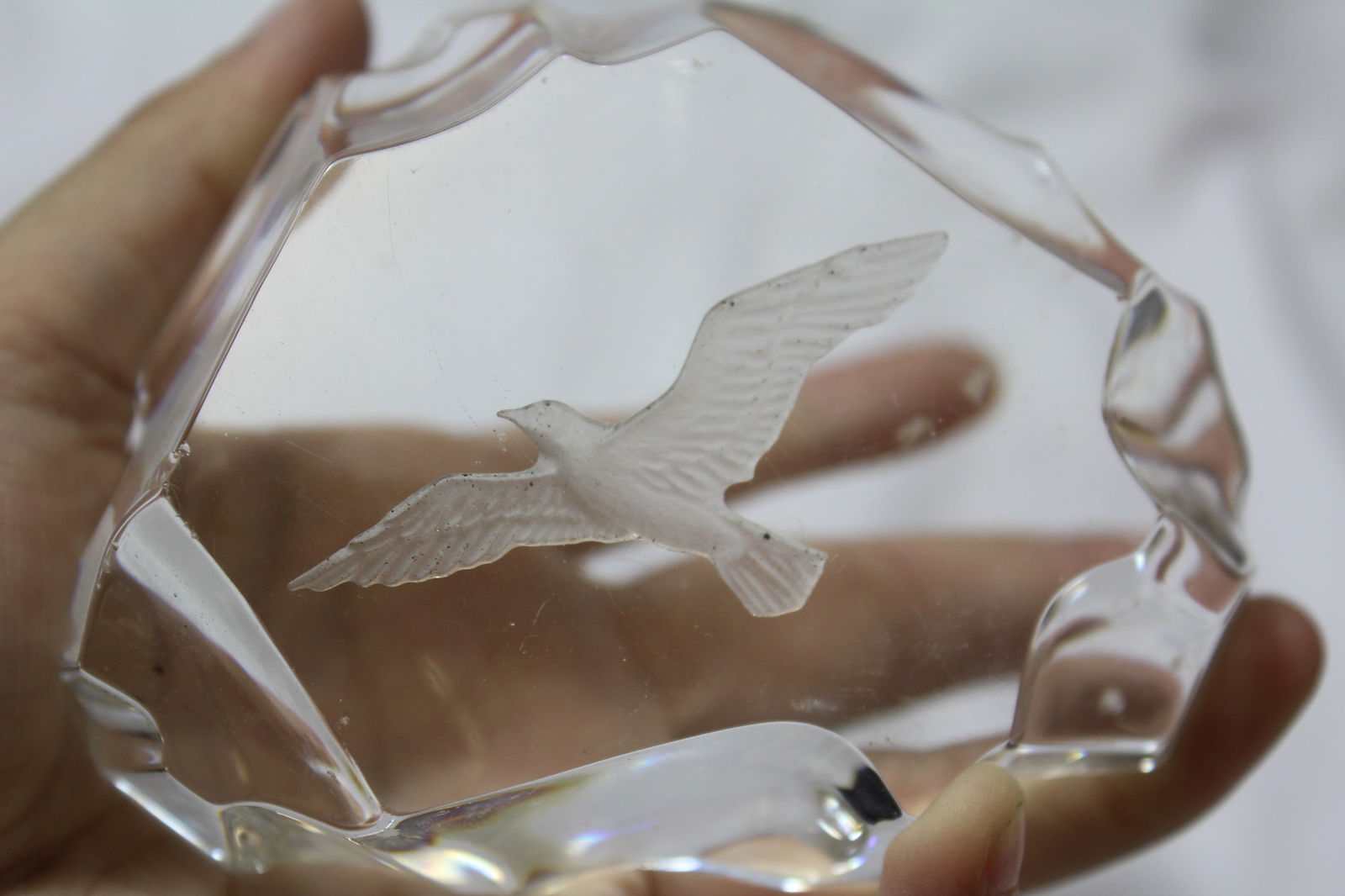 An Etched Eagle Paperweight - 2