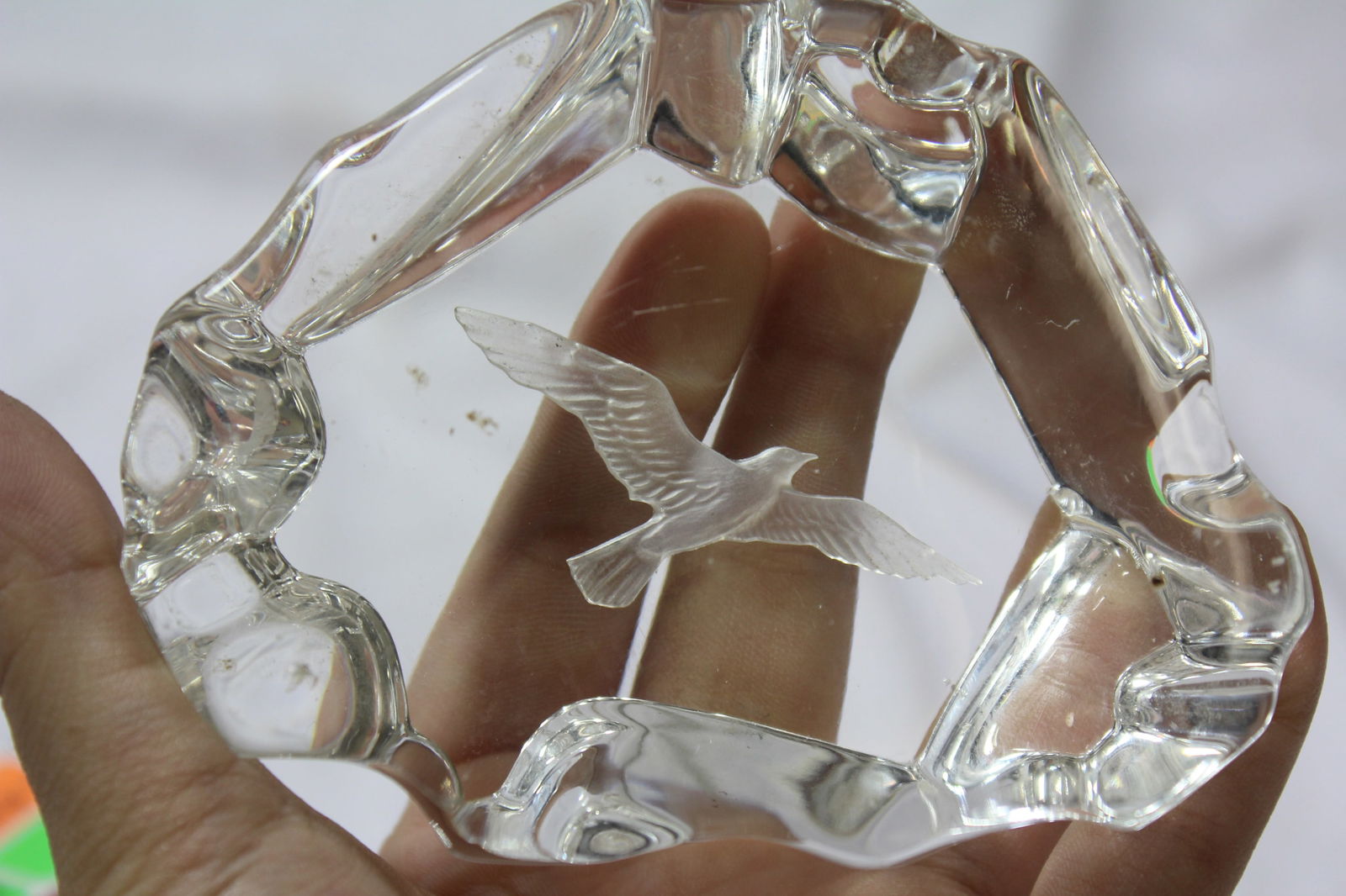 An Etched Eagle Paperweight - 3