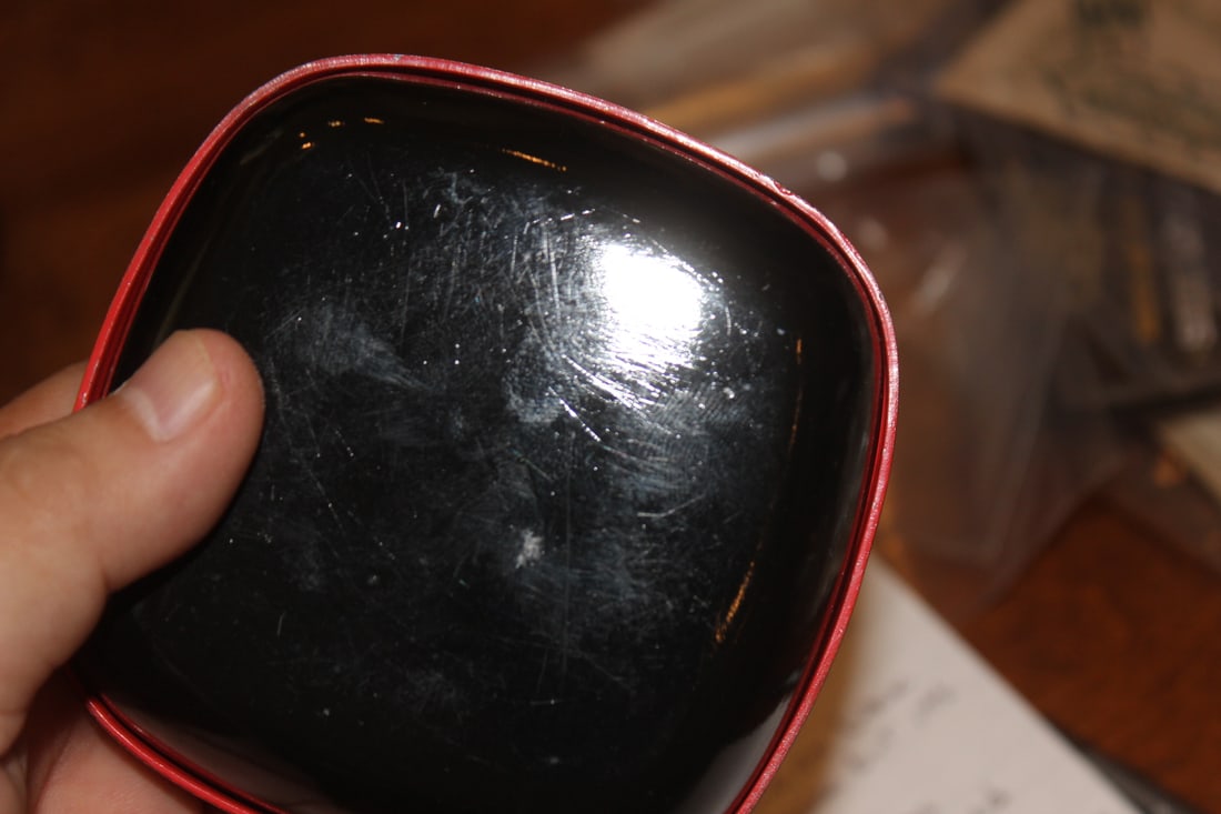 Floral Lacquer Square Box - 3