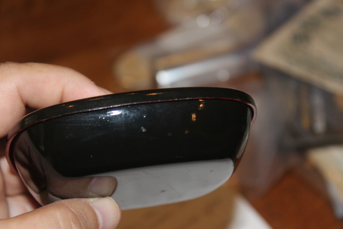 Floral Lacquer Square Box - 4