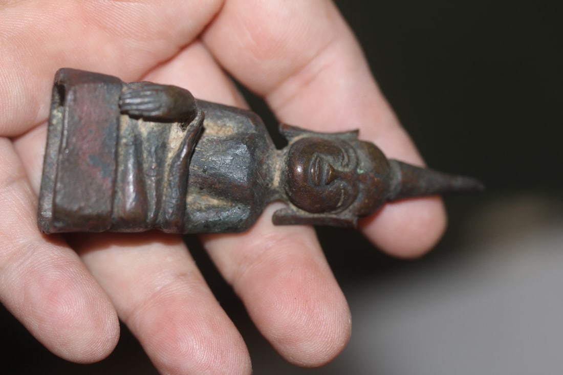 Antique Small Thai Bronze: 19th century - 3 3/8" tall