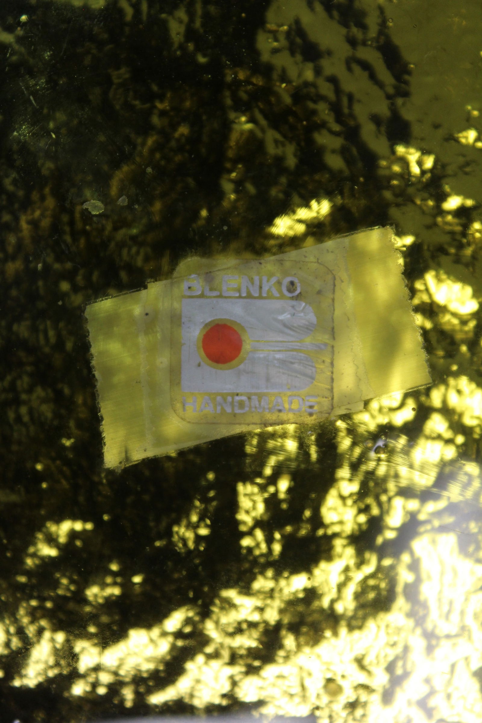 A Blenko Glass Brick - 2
