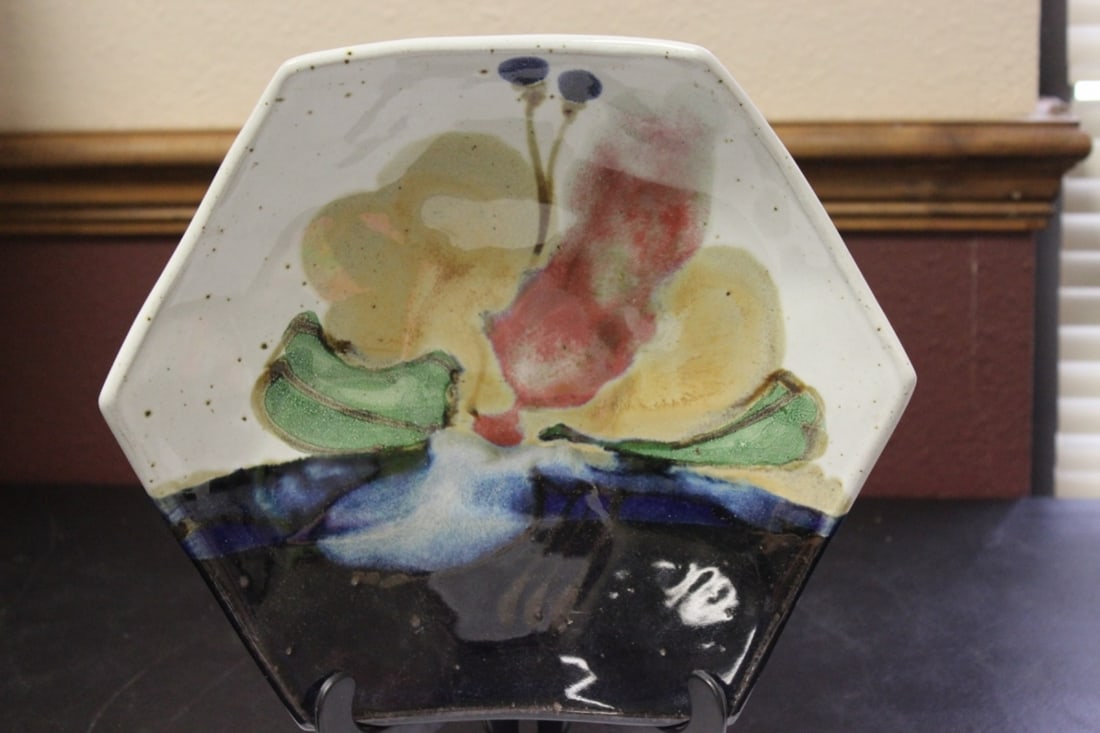 A Pottery Bowl - Signed Chapelle: 11 1/2" in diameter