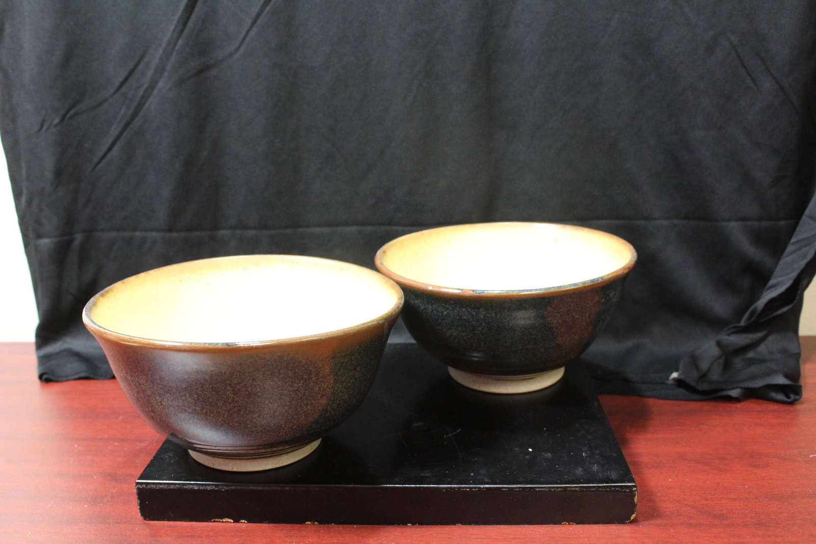 Set of Two LBI (Long Beach Island?) Pottery Bowls: 6 7/8" in diameter