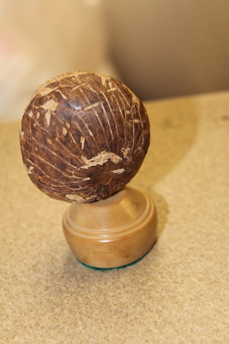 Signed Tagua Nut Statue - 4