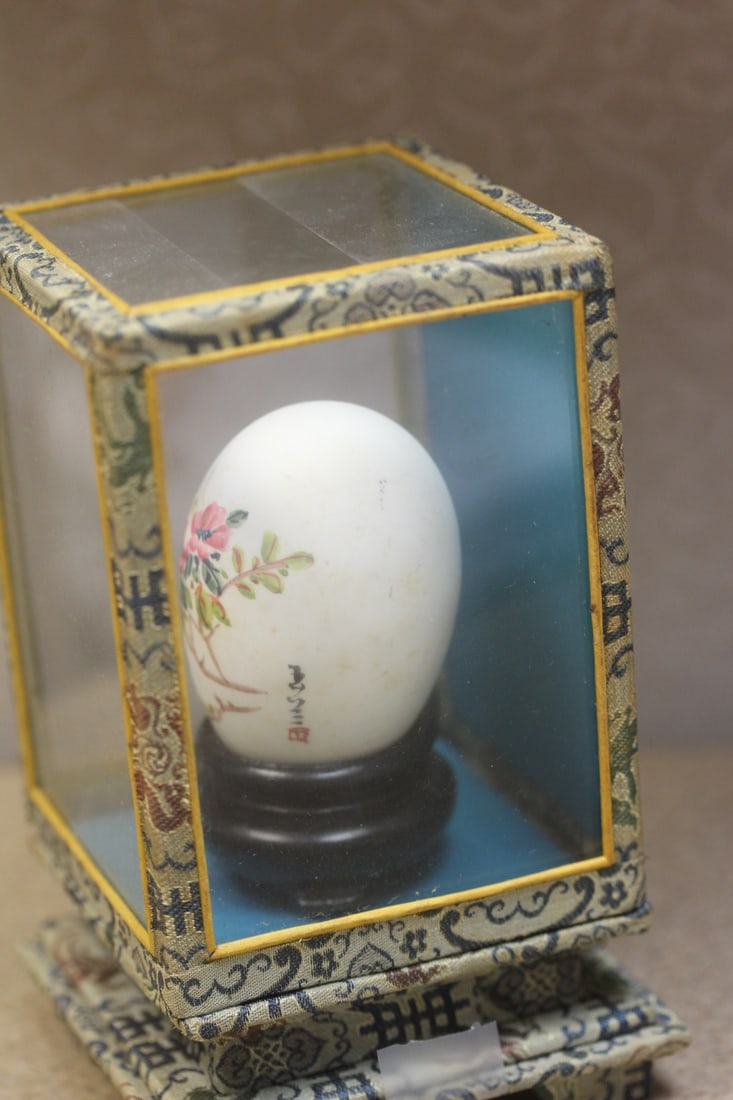 Oriental Egg Inside a Shadow Box - 3