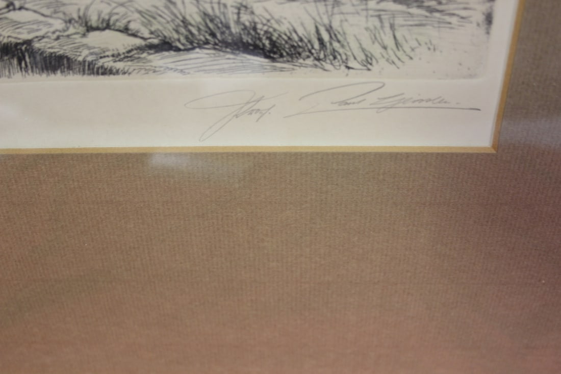 A Signed Drawing? Etching? Woodblock? - 3