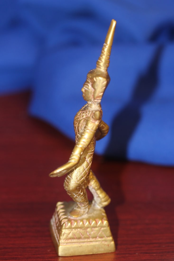 A Solid Brass or Bronze Thai Dancer - 4