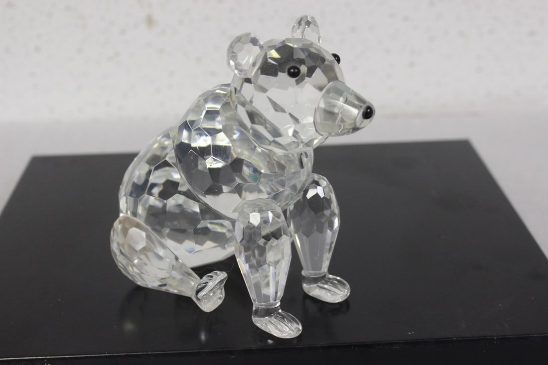 A Crystal Bear: 5" tall