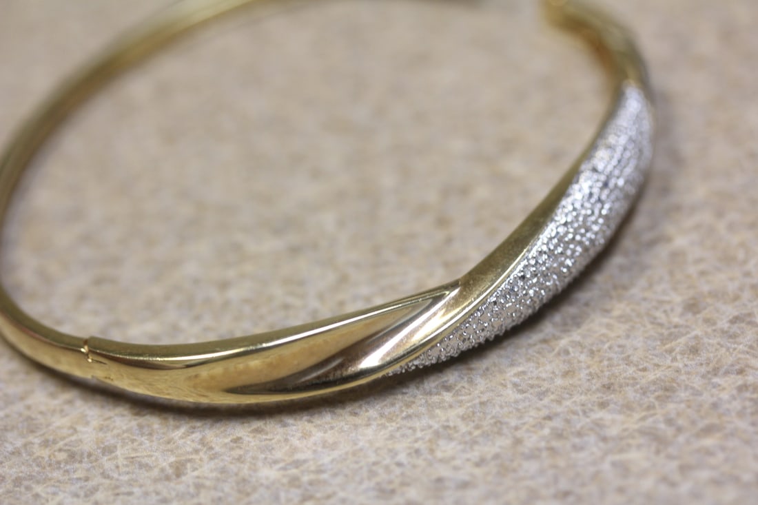 Sterling Bangle Bracelet - 6