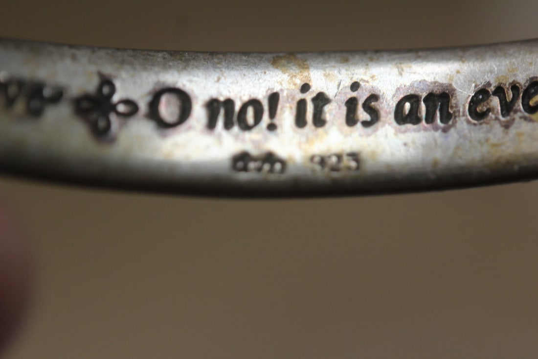 Sterling Bangle Bracelet - 6