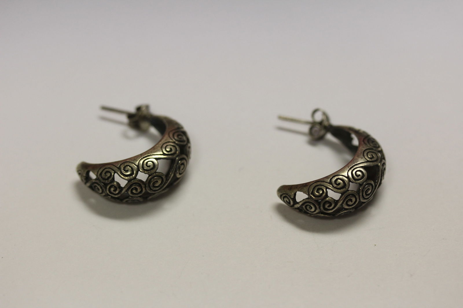 Pair of Sterling Earrings: as shown