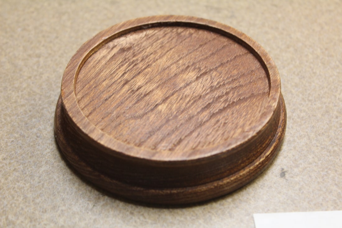 Wood Stand for Vase: inside diameter = 3"