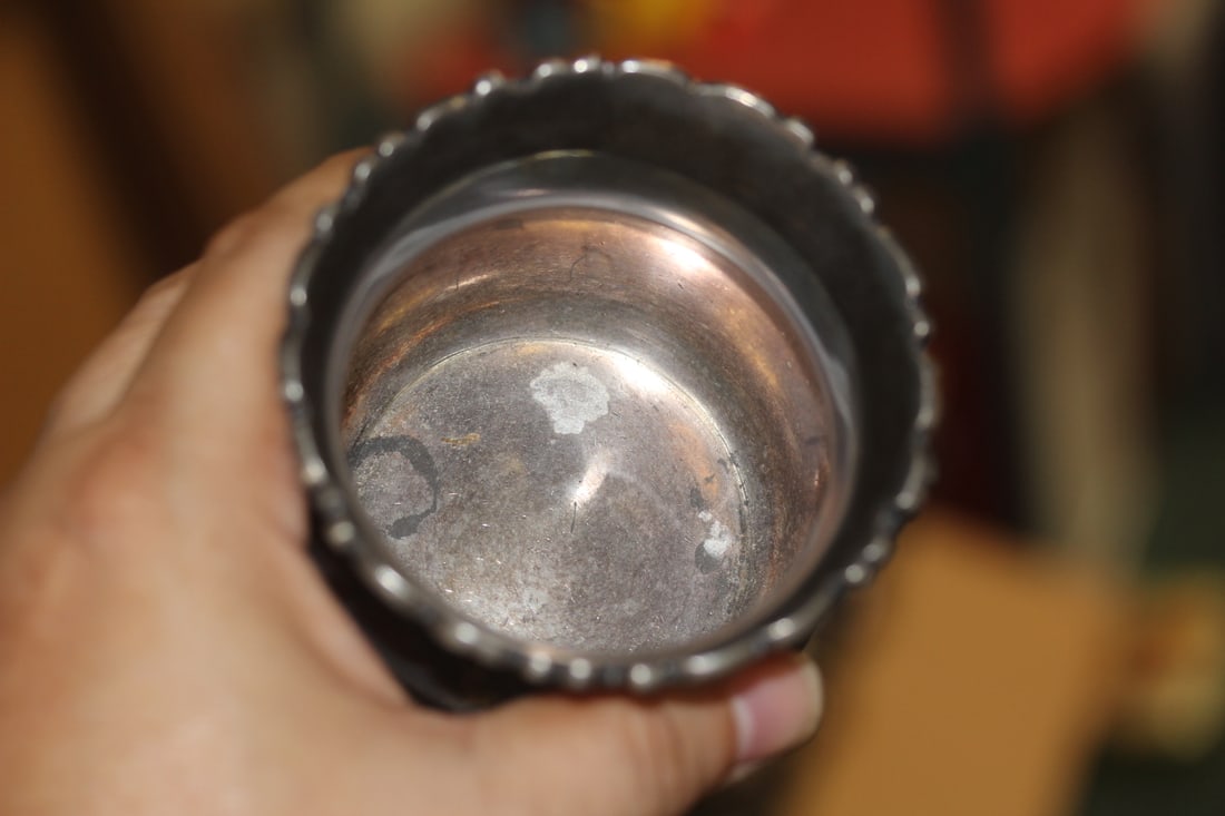 Ornate Silverplate Container - 4