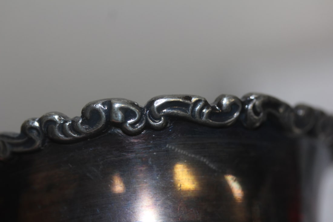 Ornate Silverplate Container - 7