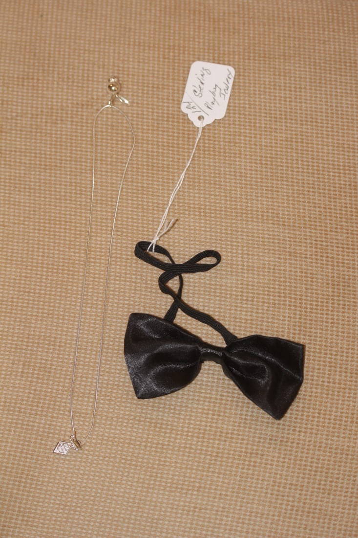 Sterling Playboy Necklace and Bowtie: as shown on photos