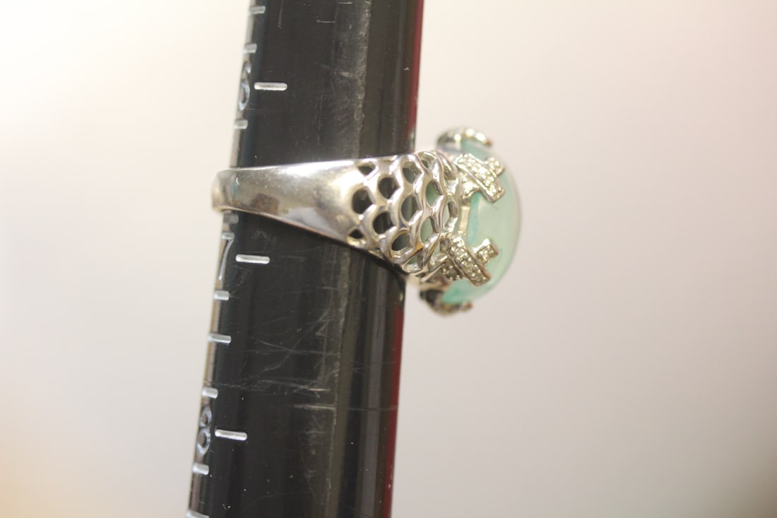 Sterling and Gemstone Ring - 4