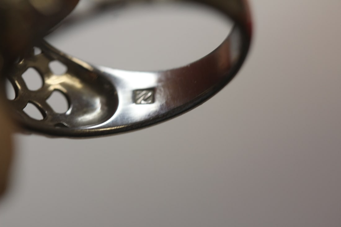 Sterling and Gemstone Ring - 6