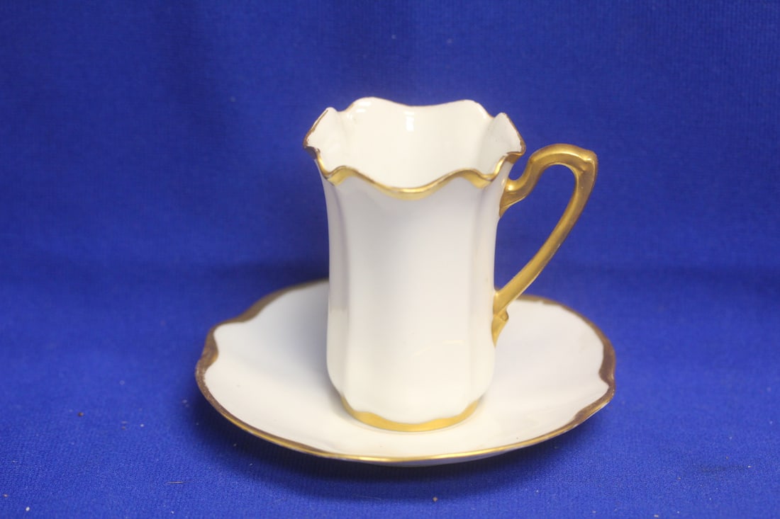 R.S. Prussa Demitasse Cup and Saucer: cup= 3 1/4" in diameter