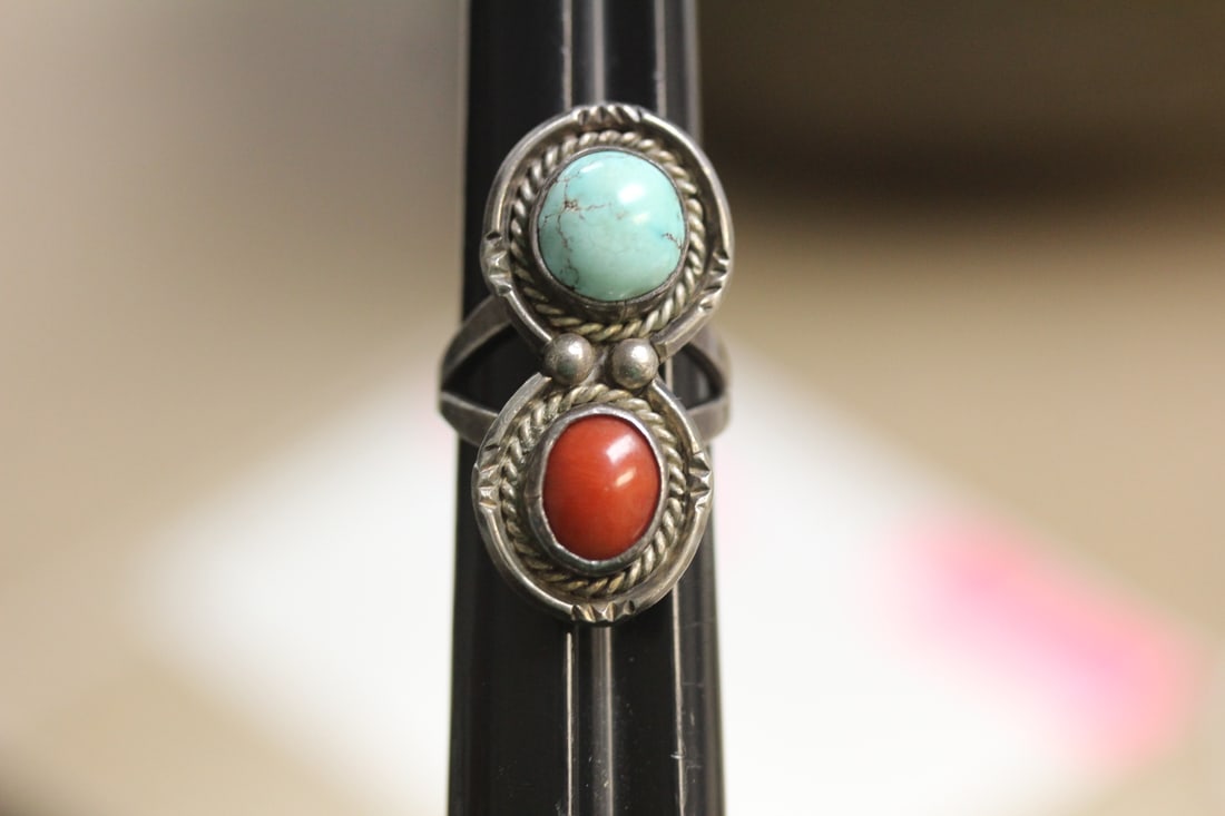 Native American Sterling Ring: as shown