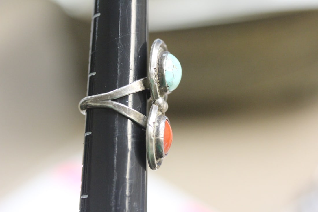 Native American Sterling Ring - 5