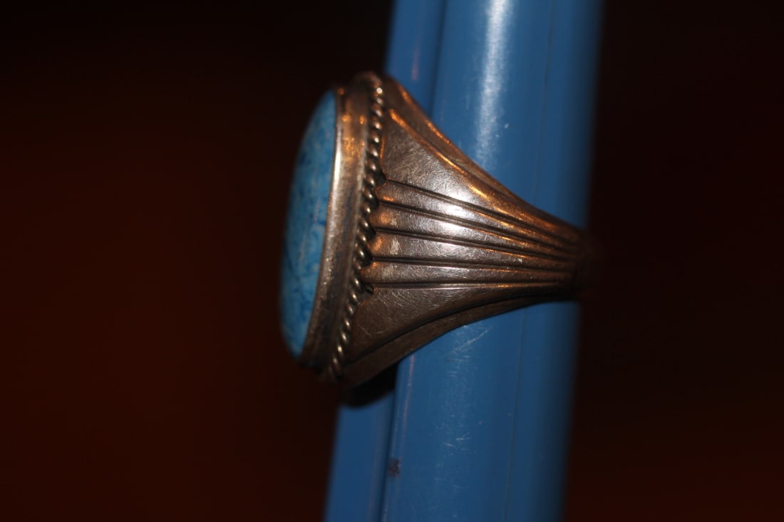 Sterling Silver and Lapis Ring - 2