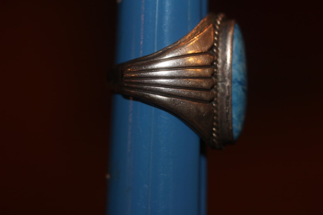 Sterling Silver and Lapis Ring - 3