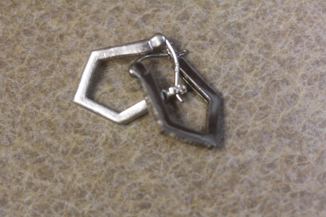Pair of Sterling Earrings: as shown