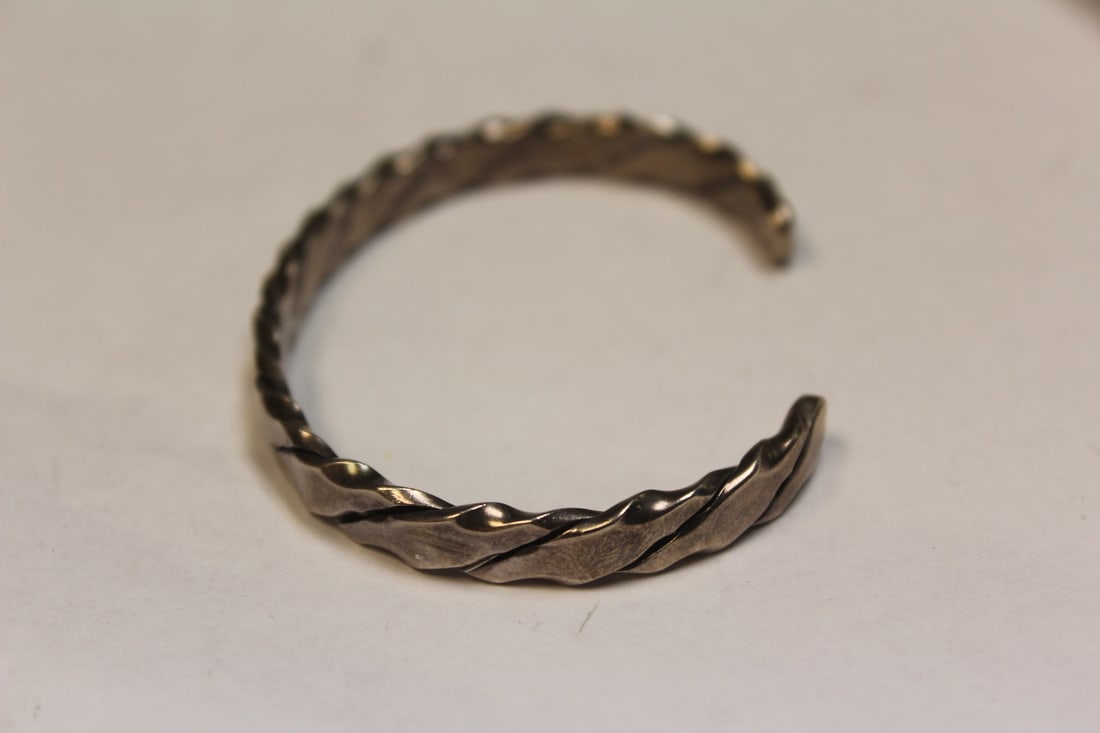 Sterling Bangle Bracelet - 2