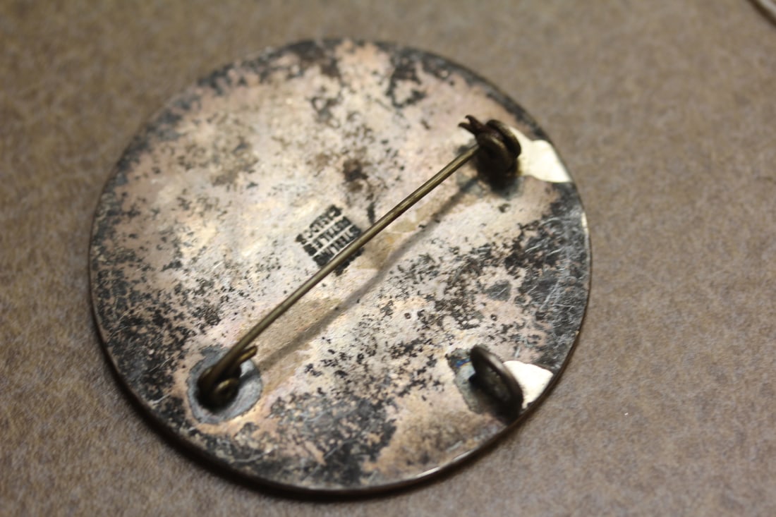 Sterling Aztec Brooch - 2