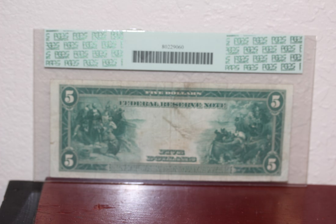 PCGS Graded 1914 $5.00 Note - 2